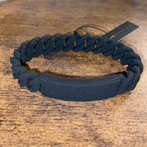 Marc by Marc Jacobs Silicone Black Chain Bracelet
